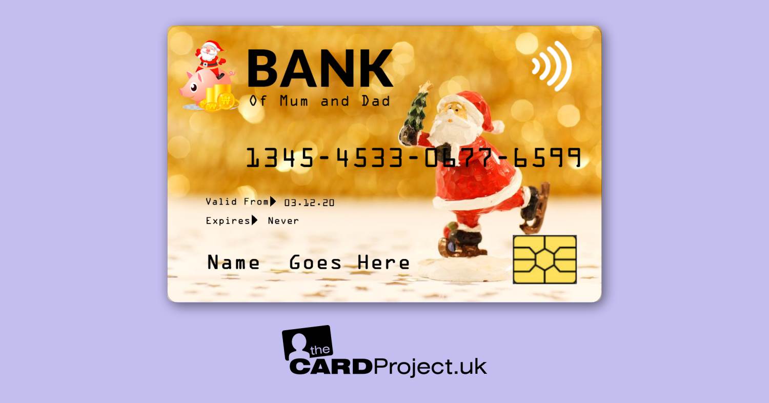 Kids Ice Skating Santa Toy Credit Card